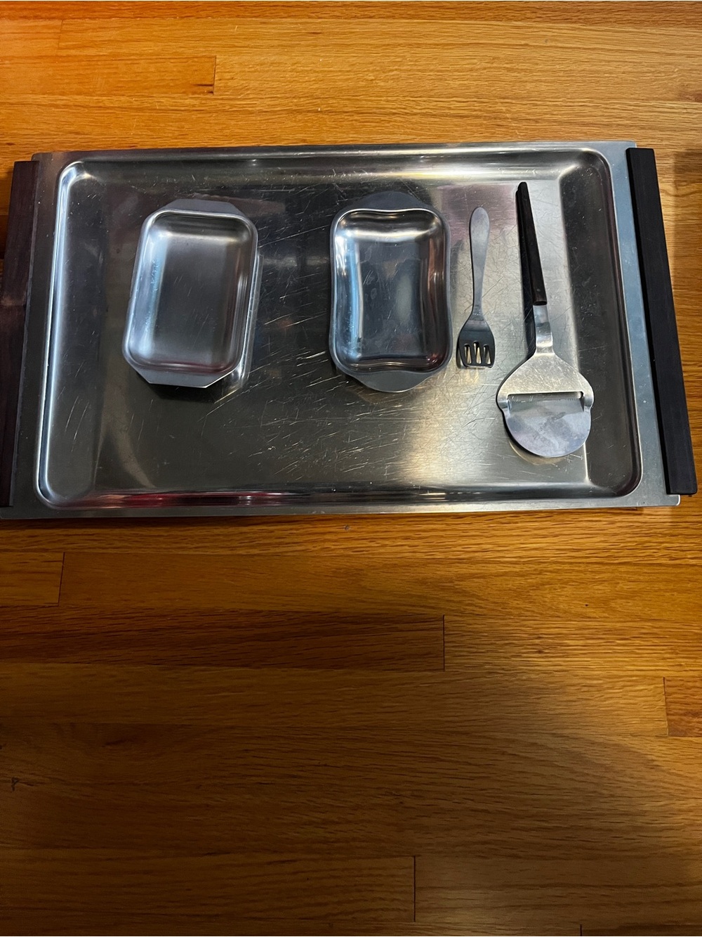 MCM Stainless Steel Server Tray Set -